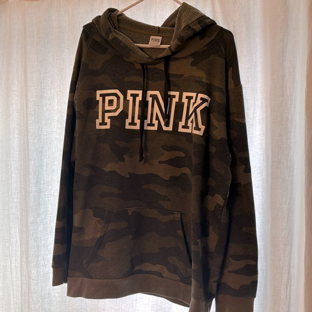 PINK camo hoodie